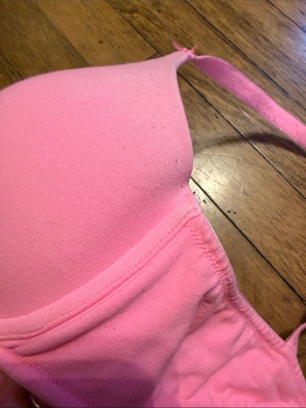 Victoria's Secret Hot Pink Lightly Padded Cotton T-Shirt Bra - Picture 6 of 12